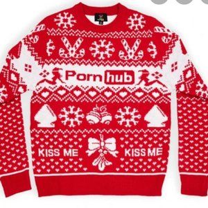 Pornhub Christmas sweater Large size Brand New